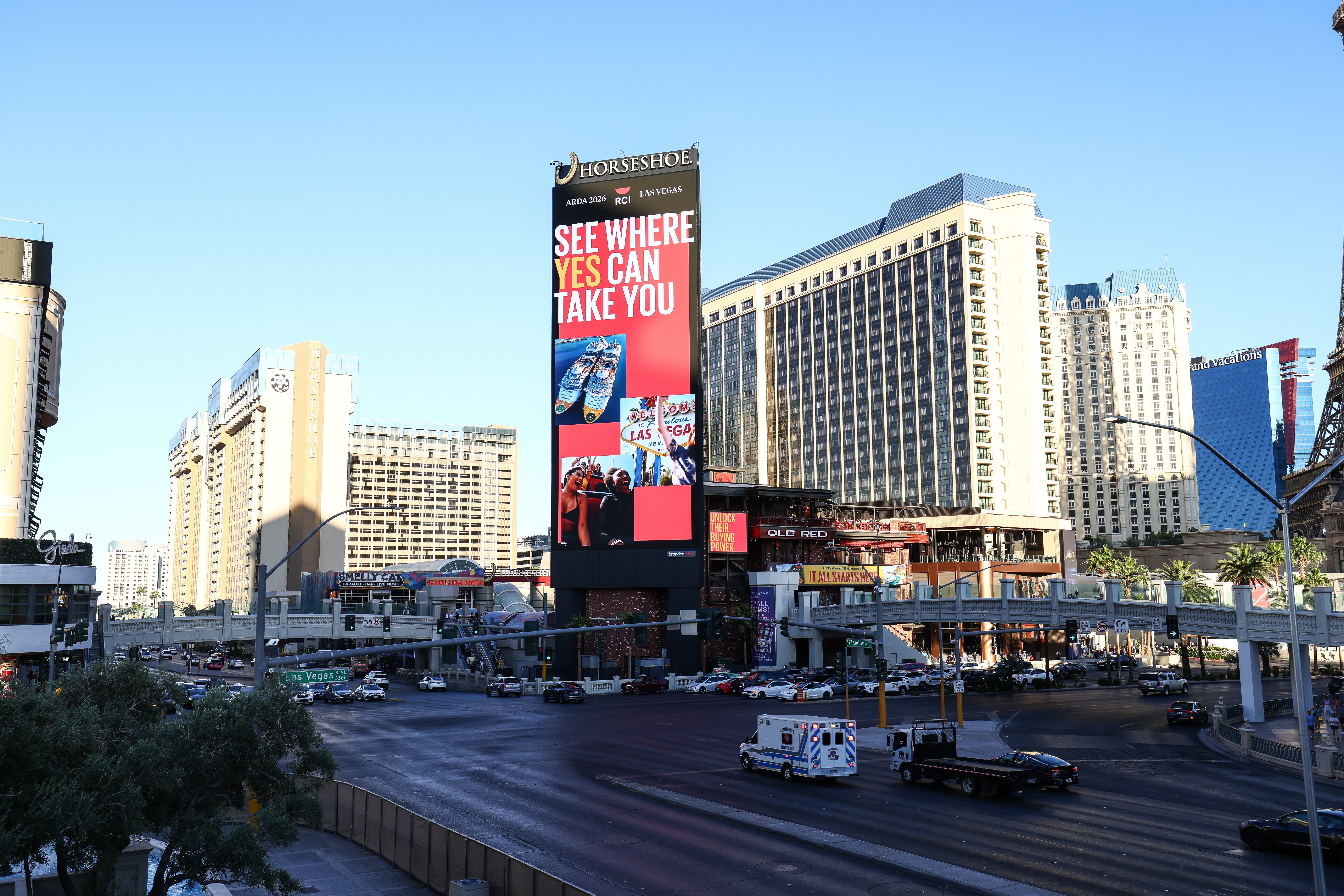 RCI Billboard on the Vegas Strip