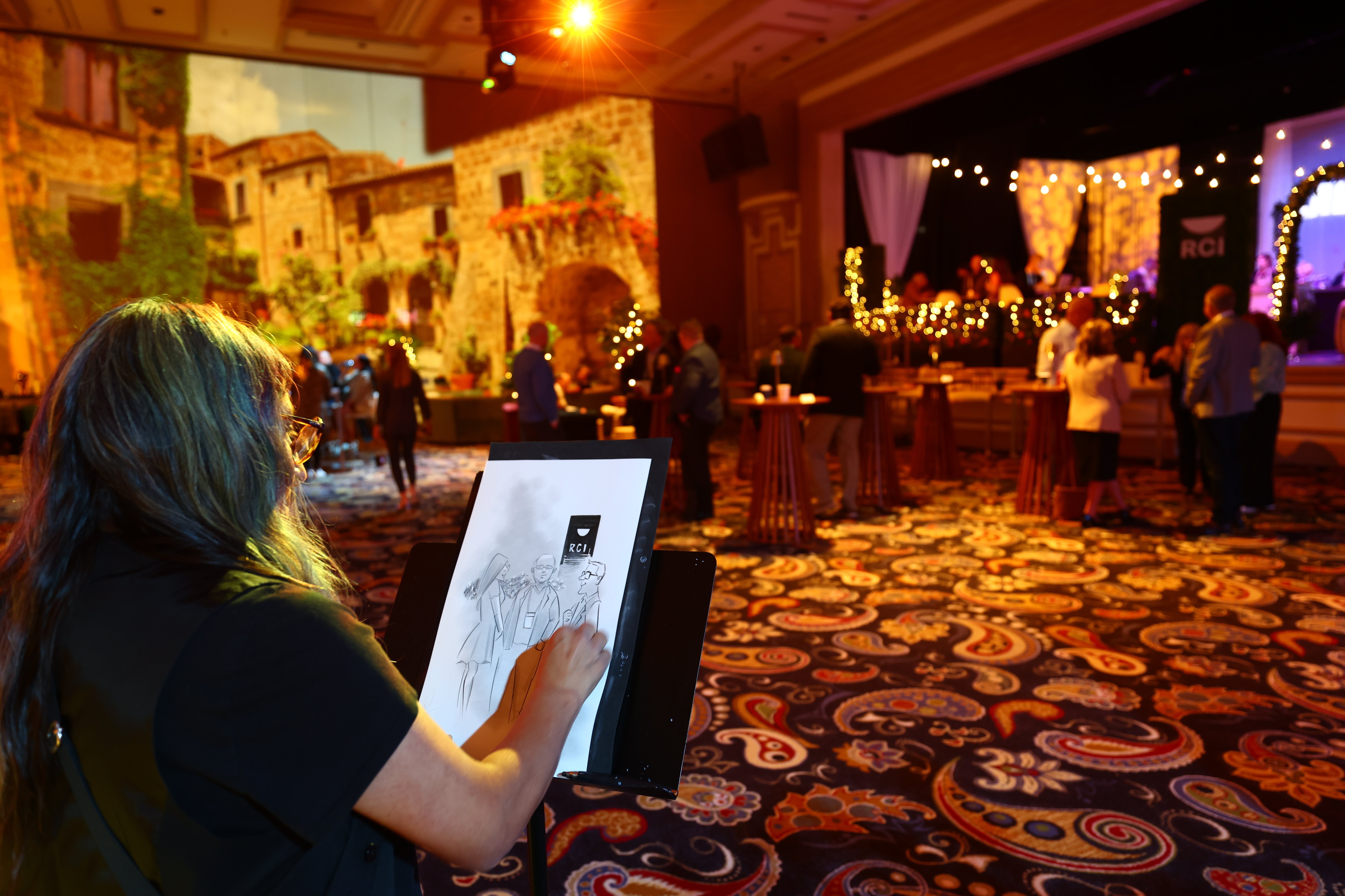 Sketch Artist at La Piazza di RCI